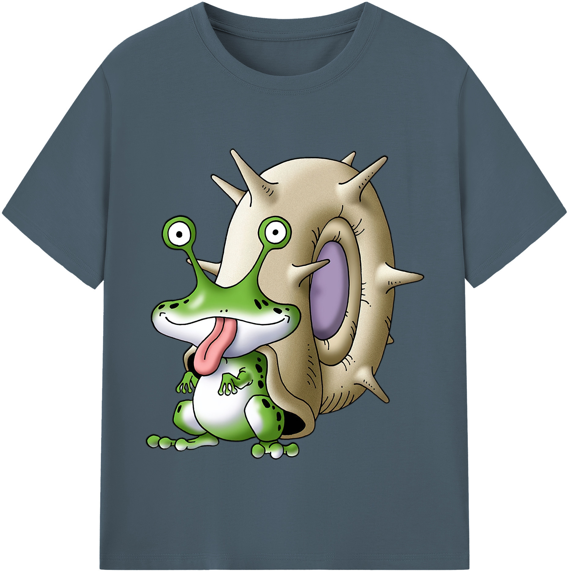 （画像用） ドラゴンクエスト Doragon Kuesuto Dragon Quest 綿100％半袖Tシャツ（フロントプリント）